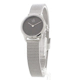 Calvin Klein Minimal Grey Dial Silver Mesh Bracelet Watch for Women - K3M2312X Authentic Buy Shop Now