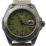 Tag Heuer Aquaracer Automatic Green Dial Khakhi Green Nylon Strap Watch for Men - WAY208E.FC8222 Authentic Buy Shop Now