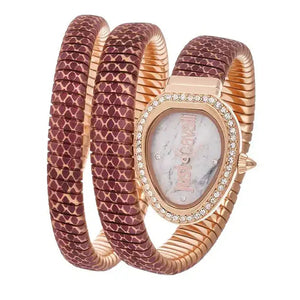 Just Cavalli Glam Snake White Dial Multicolor Steel Strap Watch for Women - JC1L163M0275 Authentic Buy Shop Now