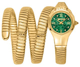 Just Cavalli Ravenna Green Dial Gold Steel Strap Watch for Women - JC1L271M0035 Authentic Buy Shop Now