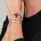 Just Cavalli Ravenna Blue Dial Rose Gold Steel Strap Watch for Women - JC1L271M0045 Authentic Buy Shop Now