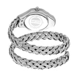 Just Cavalli Twined Mother of Pearl Dial Silver Steel Strap Watch for Women - JC1L305M0015 Authentic Buy Shop Now