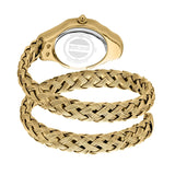 Just Cavalli Twined Mother of Pearl Dial Gold Steel Strap Watch for Women - JC1L305M0045 Authentic Buy Shop Now