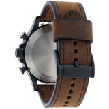 Fossil Nate Chronograph Brown Dial Brown Leather Strap Watch for Men - JR1487 Authentic Buy Shop Now