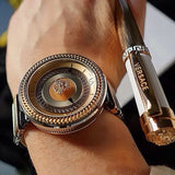 Versace V Metal Icon Gold Dial Black & Silver & Gold Strap Watch for Women - VLC020014 Authentic Buy Shop Now