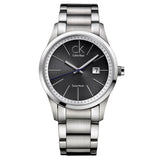 Calvin Klein Bold Black Dial Silver Steel Strap Watch for Men - K2246107 Authentic Buy Shop Now