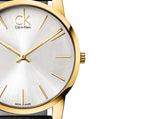 Calvin Klein City Silver Dial Black Leather Strap Watch for Men - K2G21520 Authentic Buy Shop Now