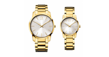 Calvin Klein City Silver Dial Gold Steel Strap Watch for Men - K2G21546 Authentic Buy Shop Now
