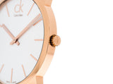 Calvin Klein City White Dial Rose Gold Steel Strap Watch for Men - K2G21646 Authentic Buy Shop Now