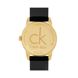 Calvin Klein City Mother of Pearl White Dial Black Leather Strap Watch for Men - K2G2G5C6 Authentic Buy Shop Now