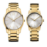 Calvin Klein City White Dial Gold Steel Strap Watch for Women - K2G23546 Authentic Buy Shop Now