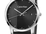 Calvin Klein City Quartz Black Dial Black Leather Strap Watch for Men - K2G2G1C1 Authentic Buy Shop Now