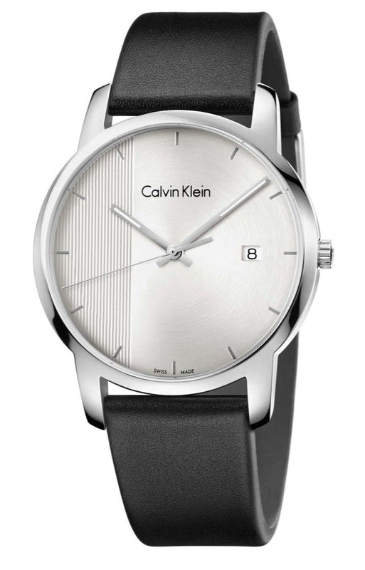 Calvin Klein City Silver Dial Black Steel Strap Watch for Men - K2G2G1CX Authentic Buy Shop Now