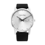Calvin Klein City Silver Dial Black Steel Strap Watch for Men - K2G2G1CX Authentic Buy Shop Now