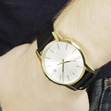 Calvin Klein City Silver Dial Black Leather Strap Watch for Men - K2G21520 Authentic Buy Shop Now