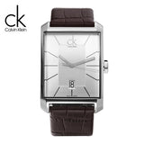 Calvin Klein Window Silver Dial Brown Leather Strap Watch for Men - K2M21126 Authentic Buy Shop Now