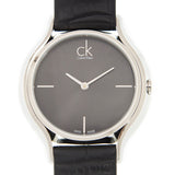Calvin Klein Skirt Black Dial Black Leather Strap Watch for Women - K2U231C1 Authentic Buy Shop Now