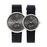 Calvin Klein Accent Black Dial Black Leather Strap Watch for Women - K2Y231C3 Authentic Buy Shop Now