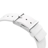Calvin Klein Accent Silver Dial White Leather Strap Watch for Men - K2Y2X1KW Authentic Buy Shop Now