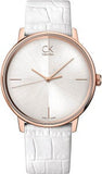 Calvin Klein Accent White Dial White Leather Strap Watch for Women - K2Y2Y6K6 Authentic Buy Shop Now
