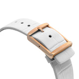 Calvin Klein Accent White Dial White Leather Strap Watch for Women - K2Y2Y6KW Authentic Buy Shop Now