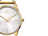 Calvin Klein Stately Silver Dial Gold Steel Strap Watch for Women - K3G23526 Authentic Buy Shop Now