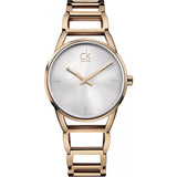 Calvin Klein Stately White Dial Gold Steel Strap Watch for Women - K3G2362W Authentic Buy Shop Now