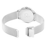 Calvin Klein Minimal Grey Dial Silver Mesh Bracelet Watch for Men - K3M21124 Authentic Buy Shop Now