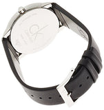 Calvin Klein Minimalist White Dial Black Leather Strap Watch for Men - K3M211C6 Authentic Buy Shop Now