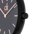 Calvin Klein Minimal Black Dial Black Mesh Bracelet Watch for Men - K3M21421 Authentic Buy Shop Now