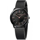 Calvin Klein Minimal Black Dial Black Mesh Bracelet Watch for Women - K3M22421 Authentic Buy Shop Now