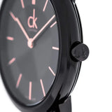 Calvin Klein Minimal Black Dial Black Mesh Bracelet Watch for Women - K3M22421 Authentic Buy Shop Now