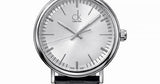 Calvin Klein Surround Silver Dial Black Leather Strap Watch for Men - K3W211C6 Authentic Buy Shop Now