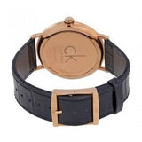 Calvin Klein Surround Black Dial Black Leather Strap Watch for Men - K3W216C1 Authentic Buy Shop Now
