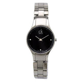 Calvin Klein Simplicity Black Dial Silver Steel Strap Watch for Women - K4323104 Authentic Buy Shop Now