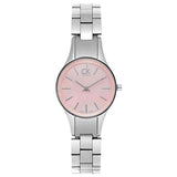 Calvin Klein Simplicity Pink Dial Silver Steel Strap Watch for Women - K432314E Authentic Buy Shop Now