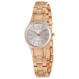 Calvin Klein Simplicity White Dial Rose Gold Steel Strap Watch for Women - K4323520 Authentic Buy Shop Now
