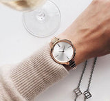 Calvin Klein Lively White Dial Rose Gold Steel Strap Watch for Women - K4U23626 Authentic Buy Shop Now