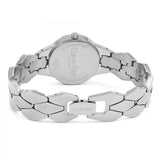 Calvin Klein Snake Silver Dial Silver Steel Strap Watch For Women - K6E23146 Authentic Buy Shop Now