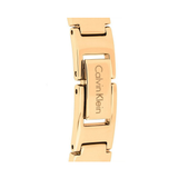 Calvin Klein Drift Silver Dial Gold Steel Strap Watch for Women - K6S2N516
