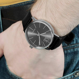 Calvin Klein Minimal Black Dial Black Leather Strap Watch for Women - K7622107 Authentic Buy Shop Now