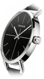 Calvin Klein Evan Black Dial Black Leather Strap Watch for Men - K7B211CZ Authentic Buy Shop Now