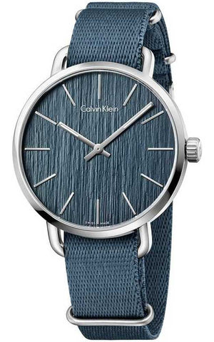 Calvin Klein Even Green Dial Green NATO Strap Watch for Men - K7B211WL Authentic Buy Shop Now