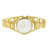 Calvin Klein Dainty White Dial Gold Steel Strap Watch for Women - K7L23546 Authentic Buy Shop Now
