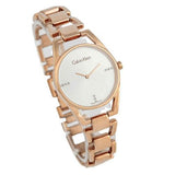 Calvin Klein Dainty Diamonds Silver Dial Rose Gold Steel Strap Watch for Women - K7L2364T Authentic Buy Shop Now