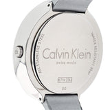 Calvin Klein Chic Silver Dial White Leather Strap Watch for Women - K7N23UP8 Authentic Buy Shop Now