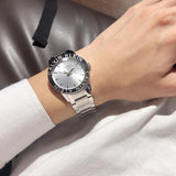Calvin Klein Steady Silver Dial Silver Steel Strap Watch for Women - K7Q21146 Authentic Buy Shop Now