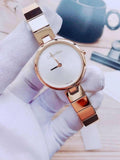Calvin Klein Authentic Silver Dial Gold Steel Strap Watch for Women - K8G23546 Authentic Buy Shop Now
