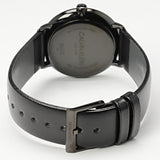 Calvin Klein High Noon Quartz Black Dial Black Leather Strap Watch for Men - K8M214CB Authentic Buy Shop Now