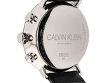 Calvin Klein High Noon Chronograph White Dial Black Leather Strap Watch for Men - K8M271C6 Authentic Buy Shop Now